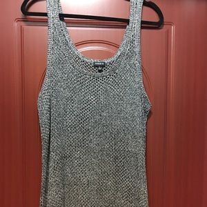 COPY - Gray fishnet-like tank top